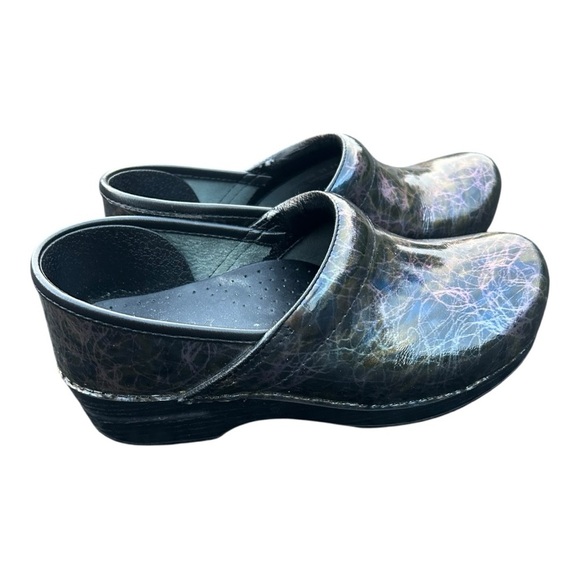 Dansko Professional Lightning Patent Leather Metallic Clogs Women's Size 38 - Picture 5 of 6